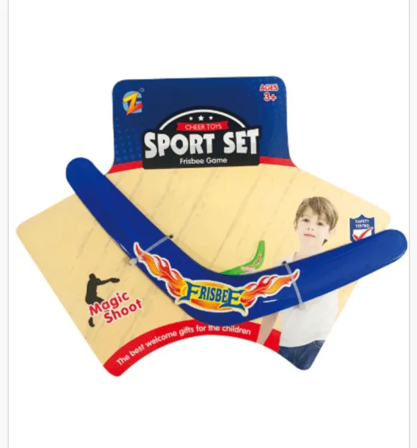 Zestaw Sport Frisbee Game Bumerang dla dzieci 3+ niebieski