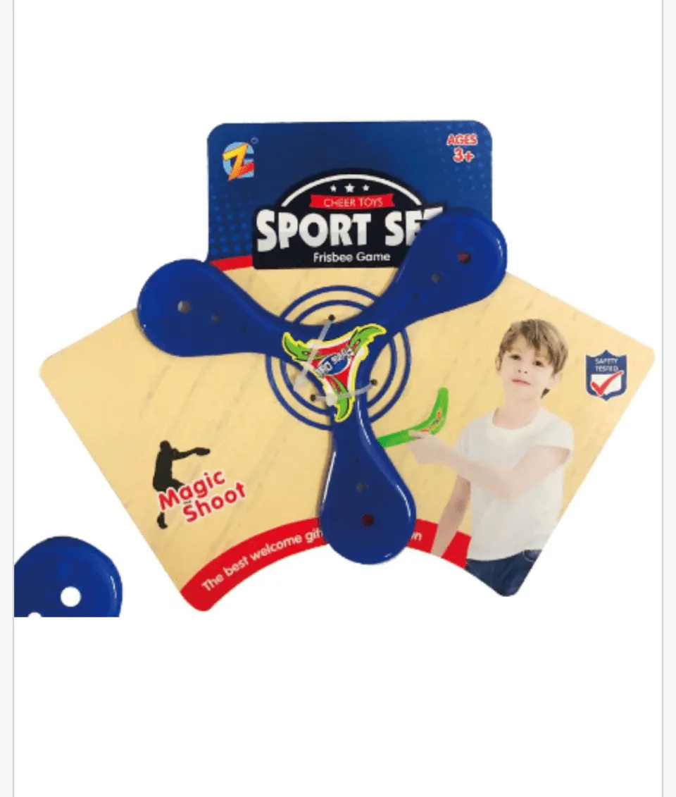 Zabawka Sport Set Bumerang Trójramienny Cheer Toys Niebieski