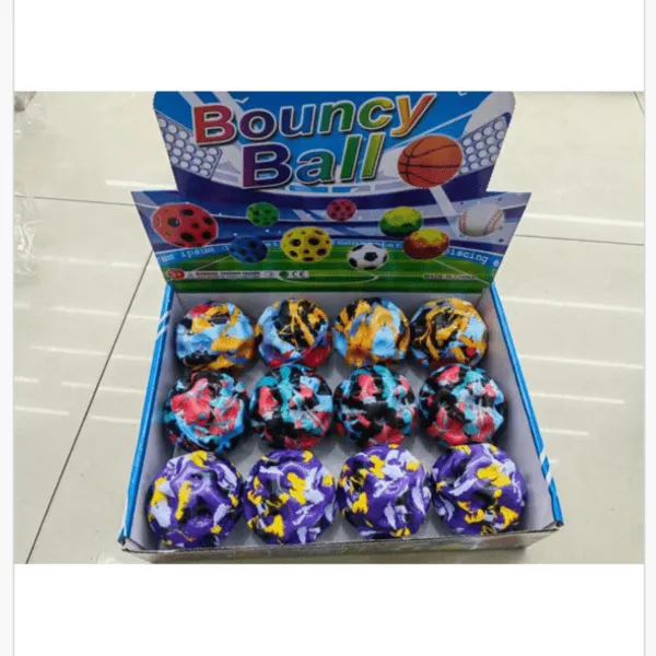 Piłeczki Bouncy Ball mix kolorów kauczukowe 24 szt.
