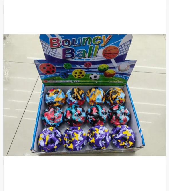 Piłeczki Bouncy Ball mix kolorów kauczukowe 24 szt.