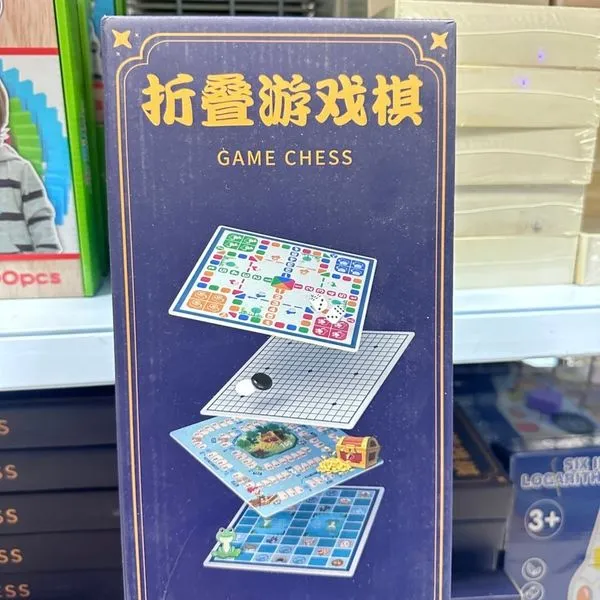Gra planszowa Game Chess 4w1 składana zestaw edukacyjny