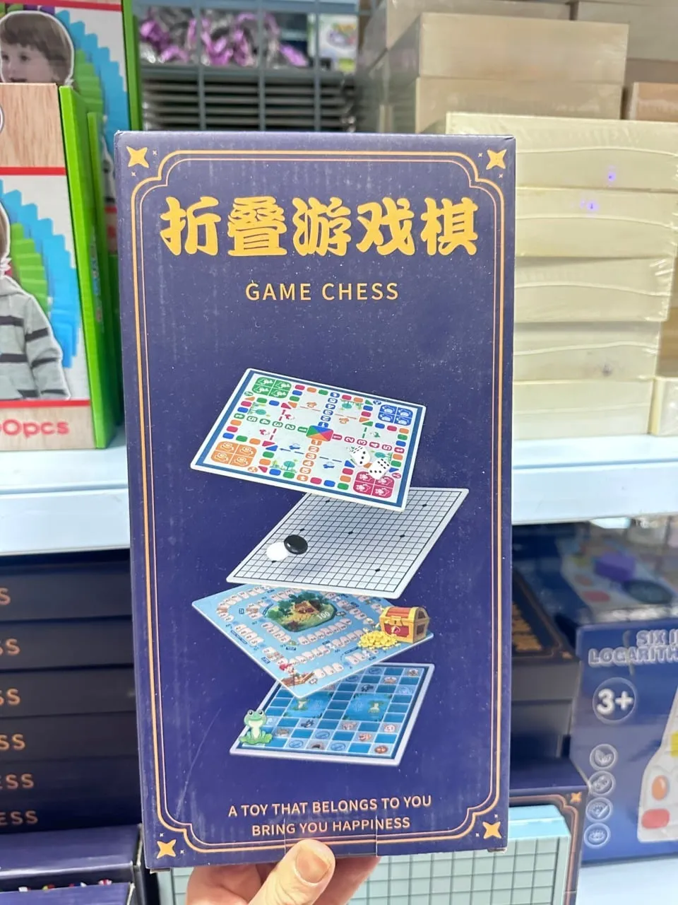 Gra planszowa Game Chess 4w1 składana zestaw edukacyjny