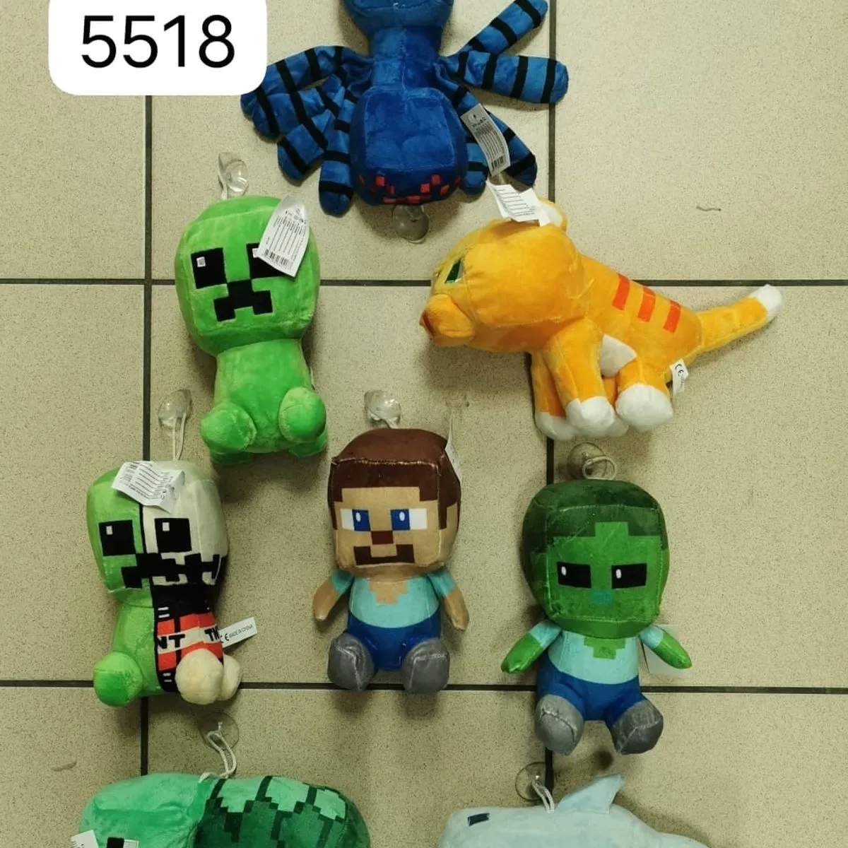 Maskotki pluszowe Minecraft różne postacie z przyssawką
