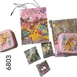Zestaw biżuterii dla dzieci Pikachu z metalową szkatułką i torebką