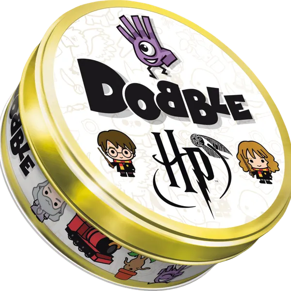 Gra Dobble Harry Potter w metalowym pudełku - okrągła puszka