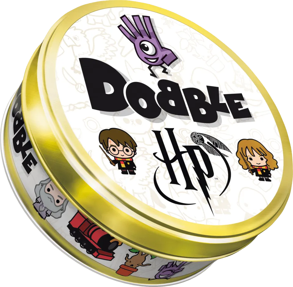 Gra Dobble Harry Potter w metalowym pudełku - okrągła puszka