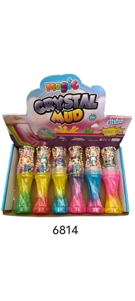 Slime Magic Crystal Mud z koralikami i figurką, 12 szt.