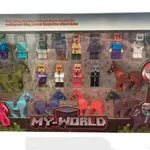 Zestaw figurek My World z końmi i postaciami, 18 elementów