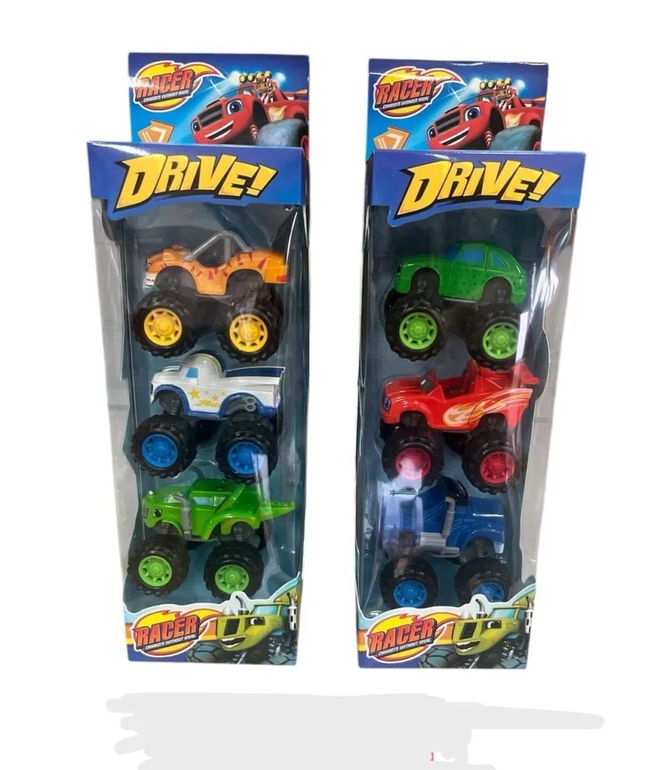 Zestaw 6 aut terenowych Racer Drive! Monster Trucki plastikowe