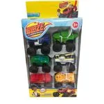 Zestaw 6 autek Blaze and the Monster Machines PK13423 Pull Back