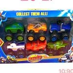 Zestaw 6 monster trucków Racer - kolorowe terenówki 3+