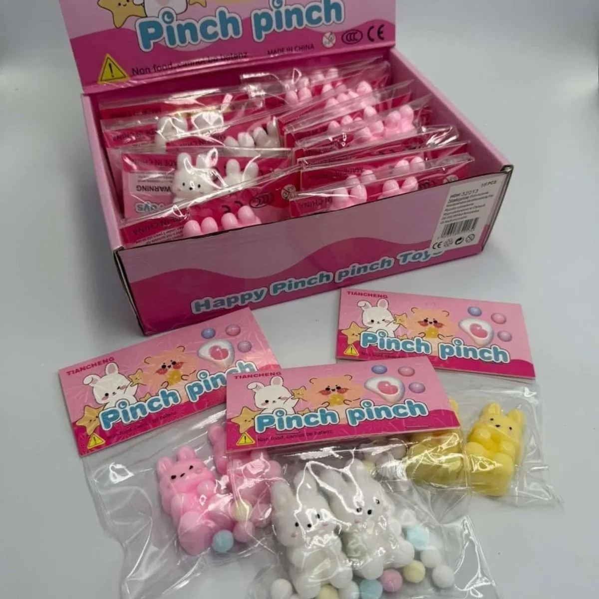 Zabawka Squeeze Pinch Pinch Antystresowa Figurka Króliczka 16szt