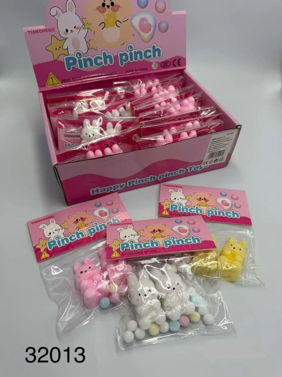 Zabawka Squeeze Pinch Pinch Antystresowa Figurka Króliczka 16szt