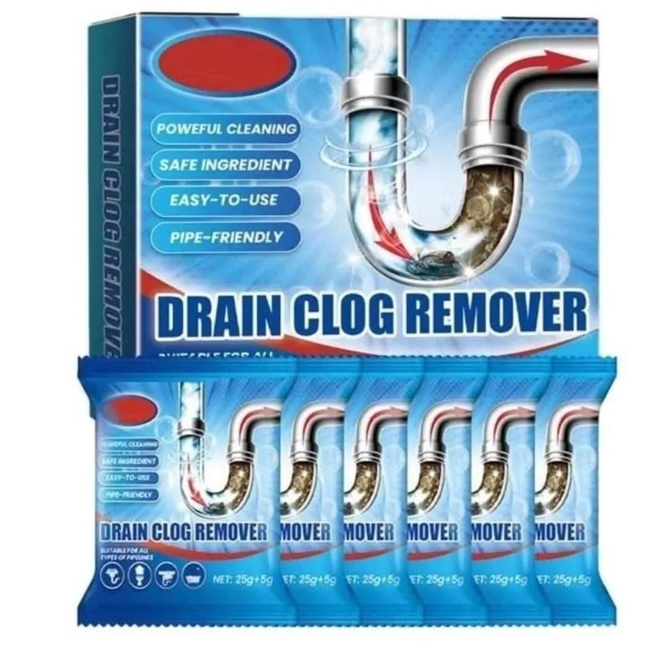 Saszetki do udrażniania rur Drain Clog Remover 25g+5g, 24 szt.
