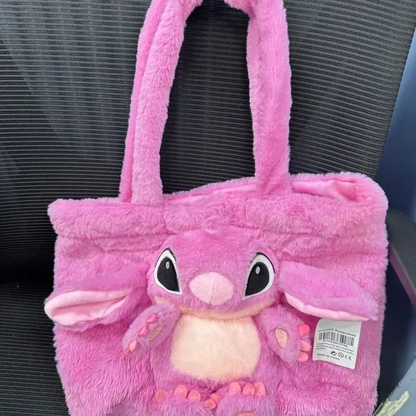 Torebka maskotka pluszowa różowa Stitch Angel dla dzieci