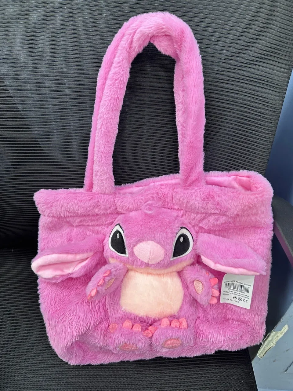 Torebka maskotka pluszowa różowa Stitch Angel dla dzieci