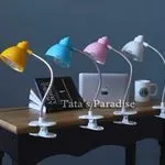 Lampka biurkowa z klipsem LED, elastyczne ramię, mix kolorów