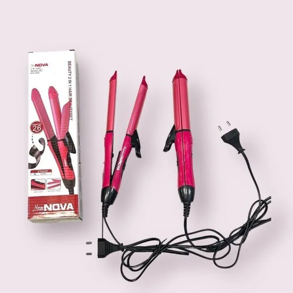 Prostownica i lokówka 2w1 Neo-NOVA PK13496 różowa 26mm