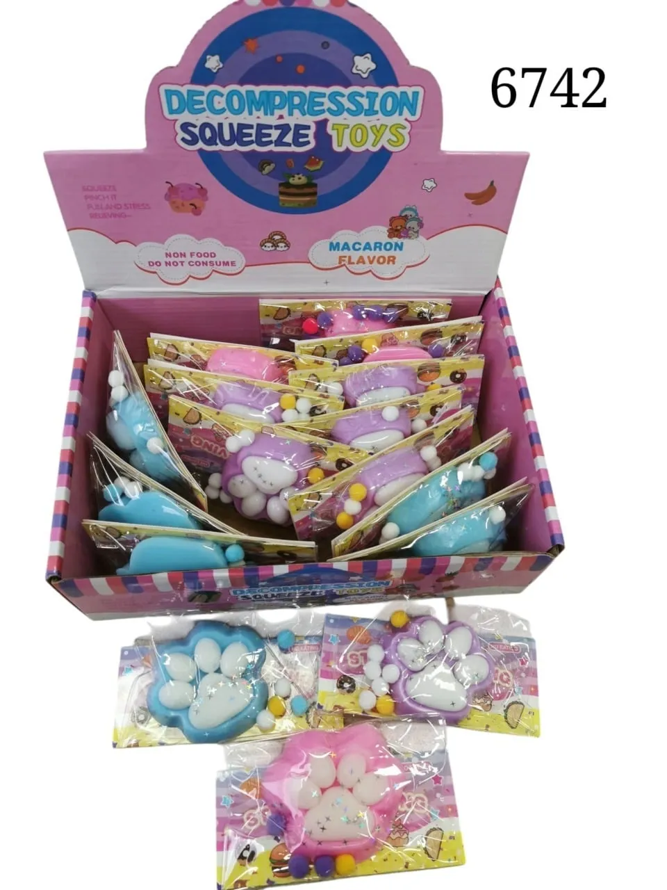 Gniotki Łapki Decompression Squeeze Toys, zestaw 16 szt.