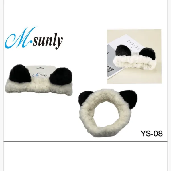 Opaska na włosy z uszami pandy pluszowa M-sunly YS-08