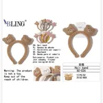 Opaska do włosów Miś pluszowa BLING SC-026 brązowa