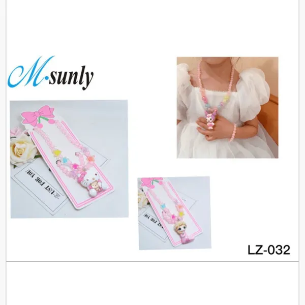 Naszyjnik dziecięcy z zawieszką kotka M-sunly LZ-032