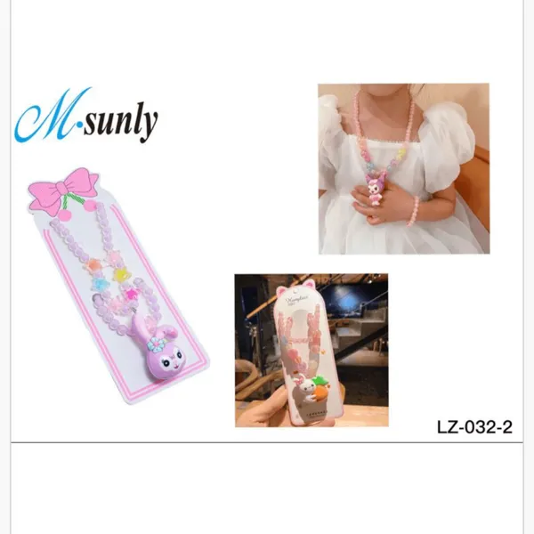 Naszyjnik dziecięcy z zawieszką królika M.sunly LZ-032-2