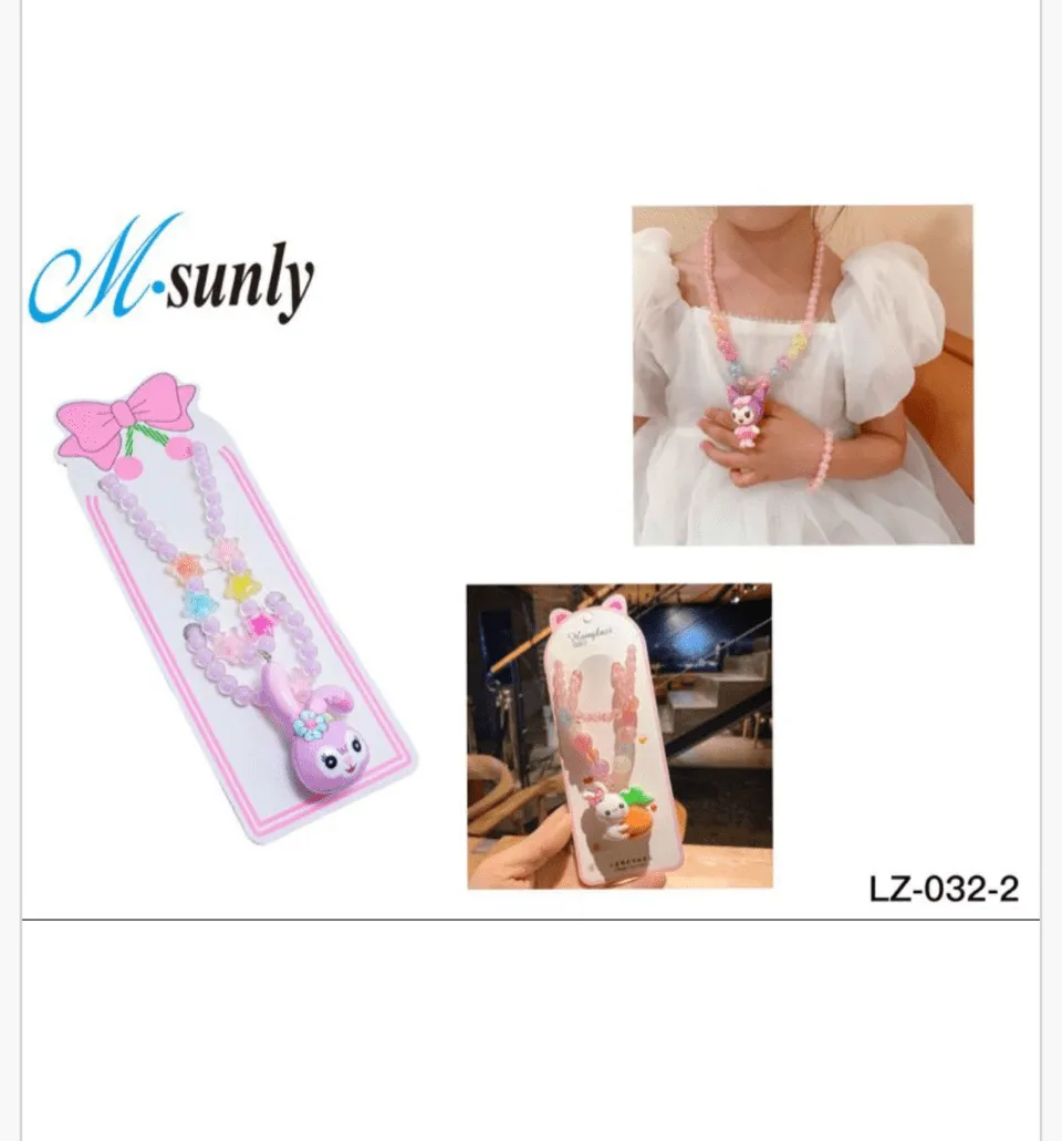 Naszyjnik dziecięcy z zawieszką królika M.sunly LZ-032-2