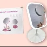 Lustro z Lampką LED do Makijażu Stołowe PK13726 Białe z Powiększeniem