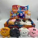 Pluszowe Squeeze Animals - Kotki z breloczkiem, mix kolorów