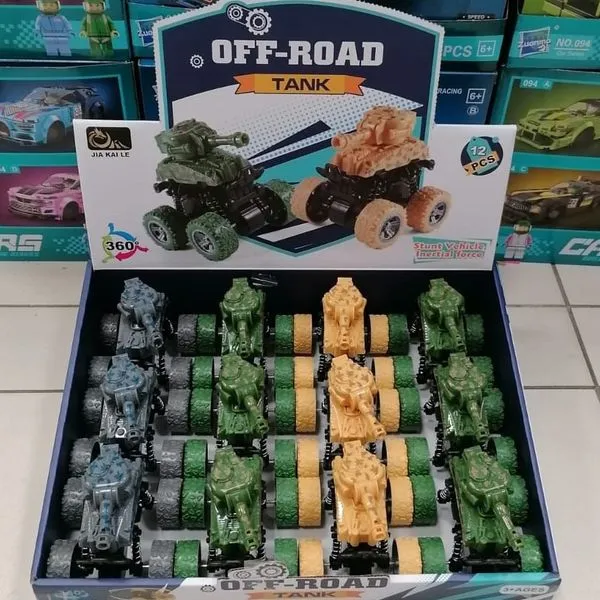 Zabawka Off Road Tank - Czołg Kaskaderski 360, Napęd Inercyjny