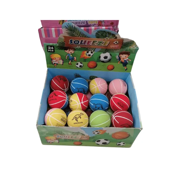 Zabawka Squeeze Piłka Antystresowa Dinozaury, 24 szt.