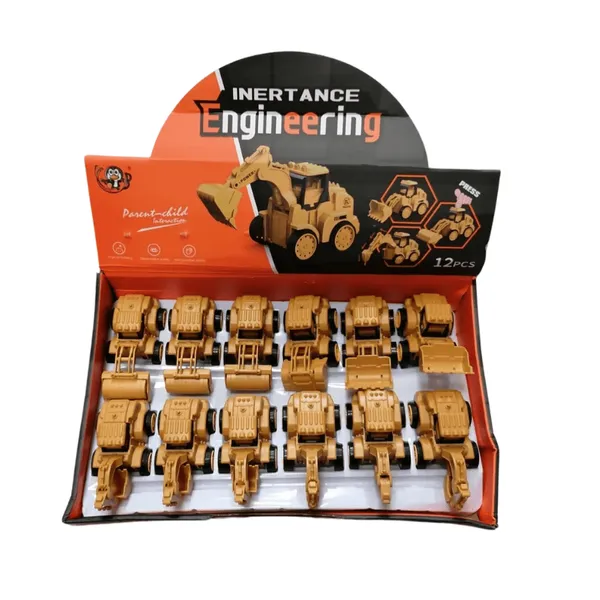 Zabawka Inertance Engineering - Maszyny Budowlane 24 szt.