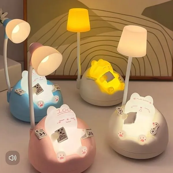 Lampka nocna LED dla dzieci tap-tap, USB, mix wzorów zwierząt