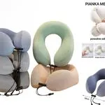 Poduszka z Pianką Pamięci 30x28x12cm Rogal Podróżny Memory Foam