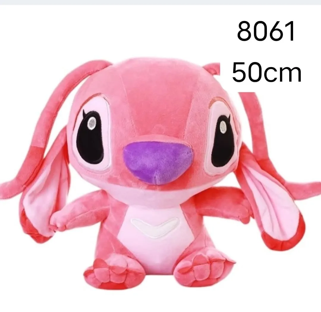 Maskotka Pluszowa Angel Różowy Stitch 50cm Miękki Plusz