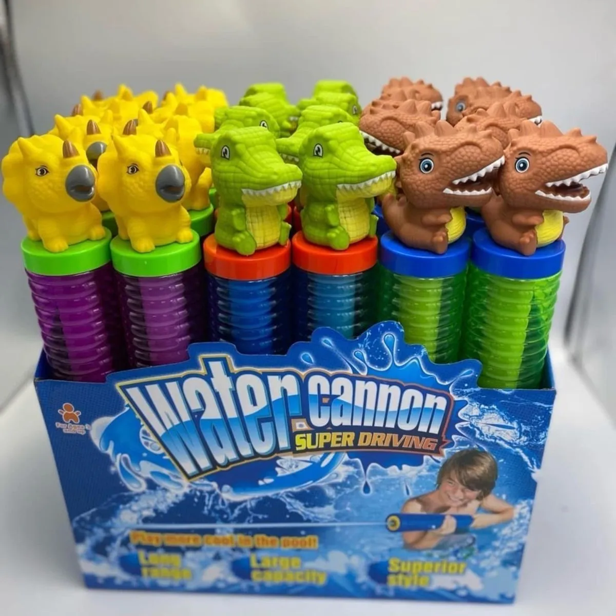 Pistolety na wodę Water Cannon Dinozaury, 24 szt. w opakowaniu