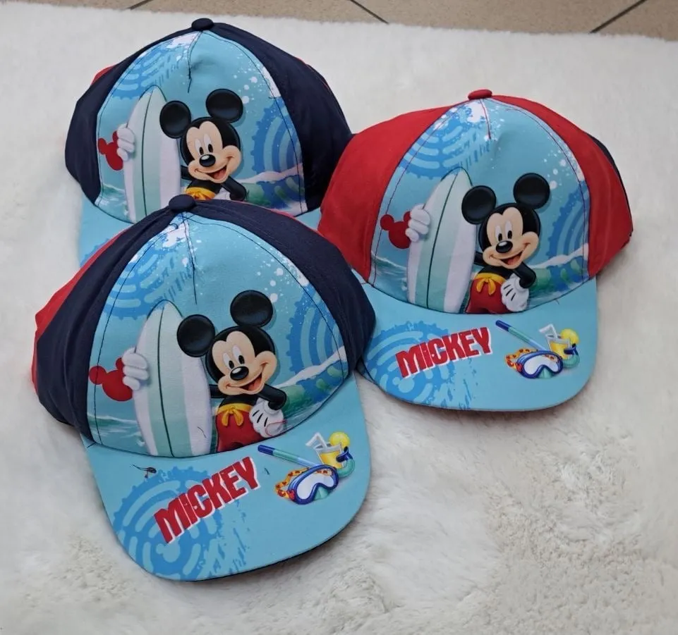 Czapka dla Dzieci z Daszkiem Mickey Mix Kolorów 12 szt.