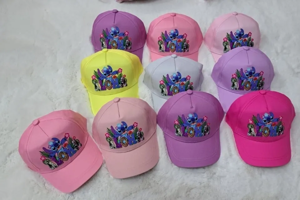 Czapka Dziecięca Bejsbolówka Stitch Aloha Mix Kolorów 10 szt.