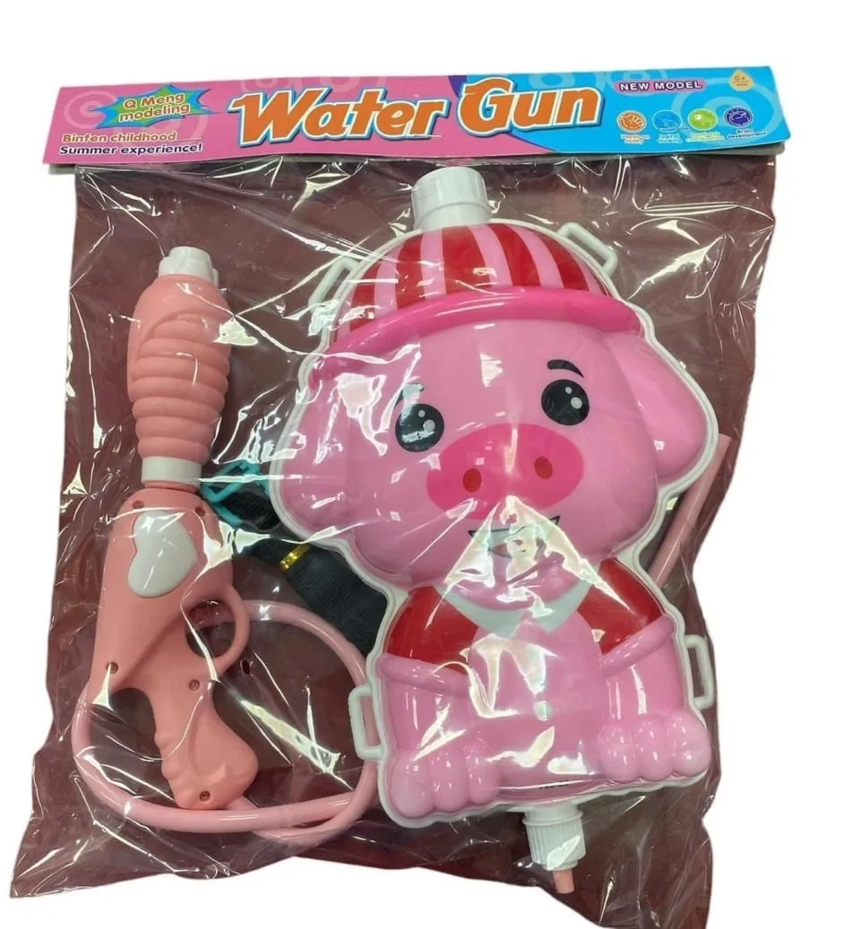 Zabawka Pistolety Woda - Pistolet z Plecakiem Świnka, 12 szt.