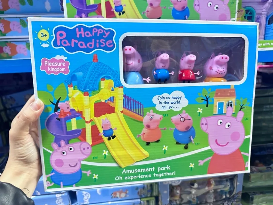 Zestaw Happy Paradise - Figurki Świnki Peppa Plac Zabaw 4 szt.