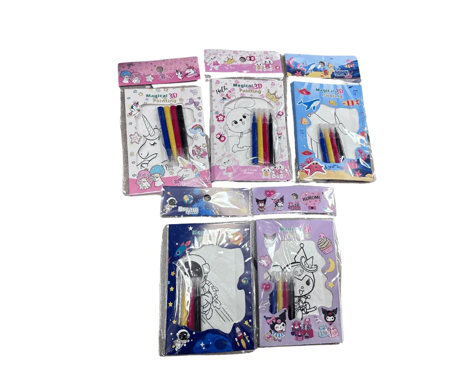 Zestaw edukacyjny Magical 3D Painting, 12 szt. mix