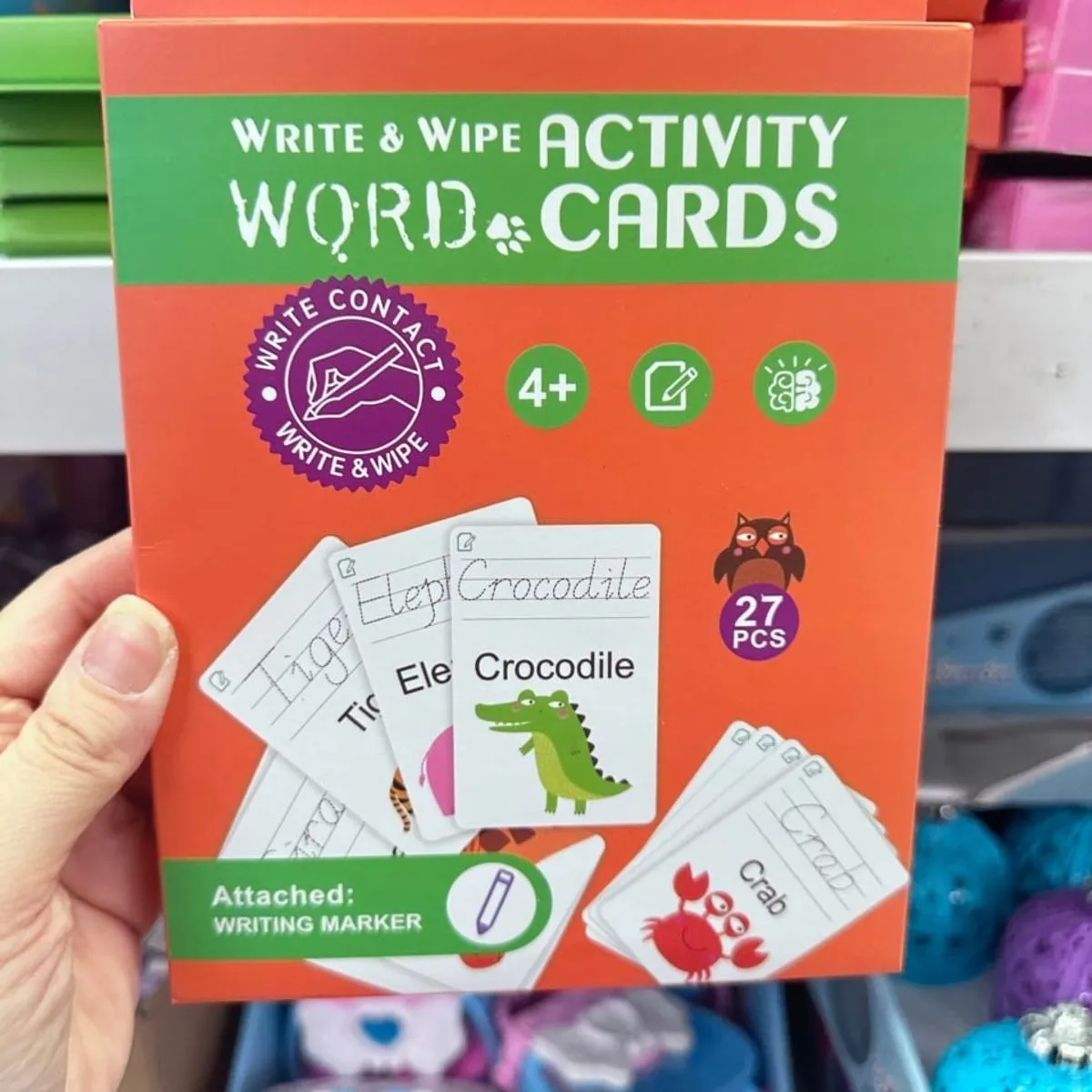 Zabawki Activity Cards 1 2 3 Pisz i Zmazuj - Zestaw 27 Kart