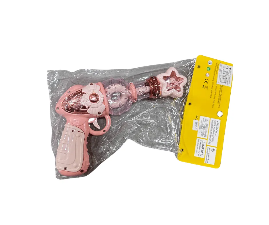 Pistolet zabawka dla dzieci różowy z gwiazdką PK14202
