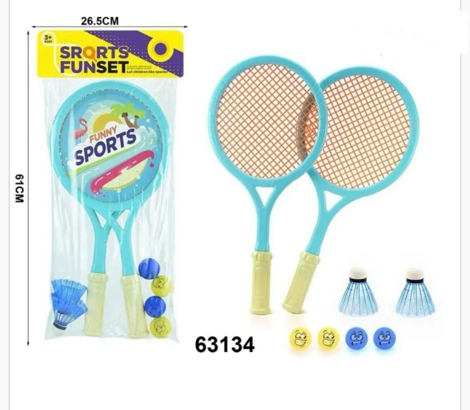 Zestaw Zabawka Tennis 61cm Rakiety Lotki Piłeczki Sports Funset