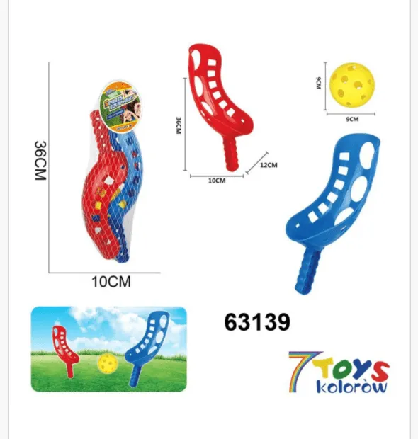 Zestaw do Zabawy 9cm - Łapacze Sportowe 36cm 2szt + Piłka