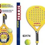 Zestaw do Tenisa 39cm Żółta Rakietka z Piłką PK14268
