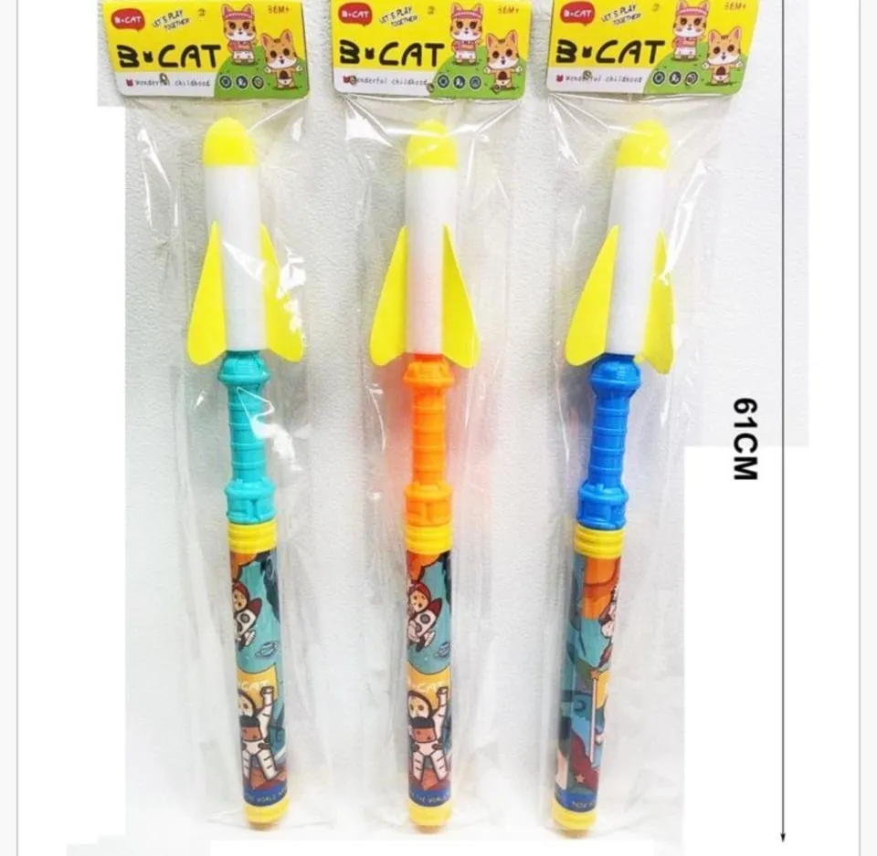 Zabawkowa Rakieta do Strzelania 61cm Wyrzutnia Piankowa B-CAT