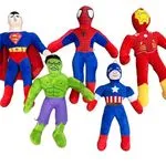 Maskotki Pluszowe Superbohaterowie Mix Superman Hulk Spider-Man Iron Man Kapitan Ameryka 12 szt.