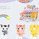 Mini Fan Portable Ręczny Wiatraczek Krówka 24 szt. Mix